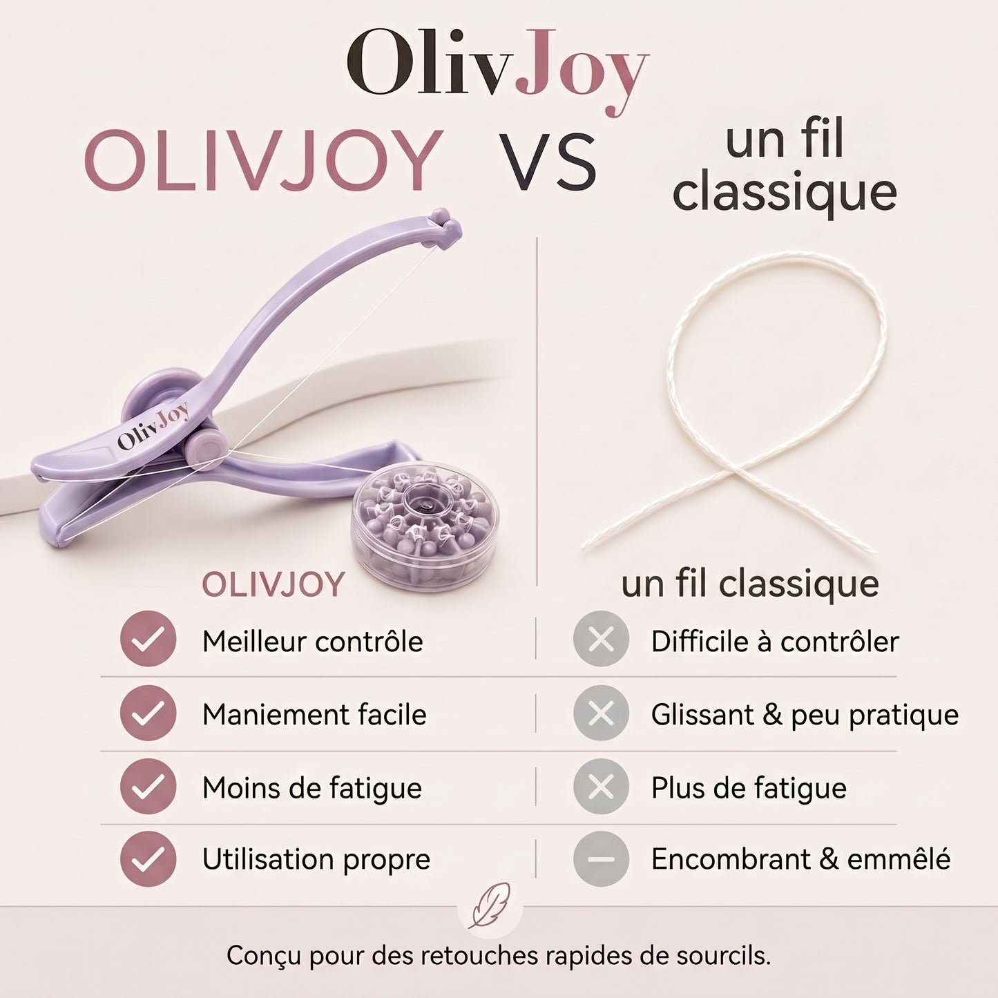 Épilateur à Fil Sourcils | OlivJoy™